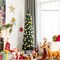 Slim Pencil Artificial Christmas Tree with Pinecones and PVC Branch Tips for Small Spaces